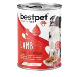 LATA BESTPET PERRO SABOR CORDERO 400 GRS - Imagen 1